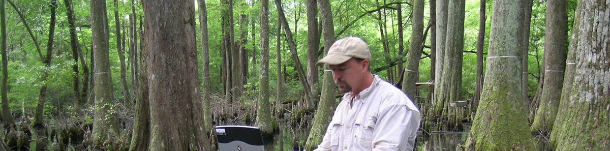 Ken operating in the wetlands